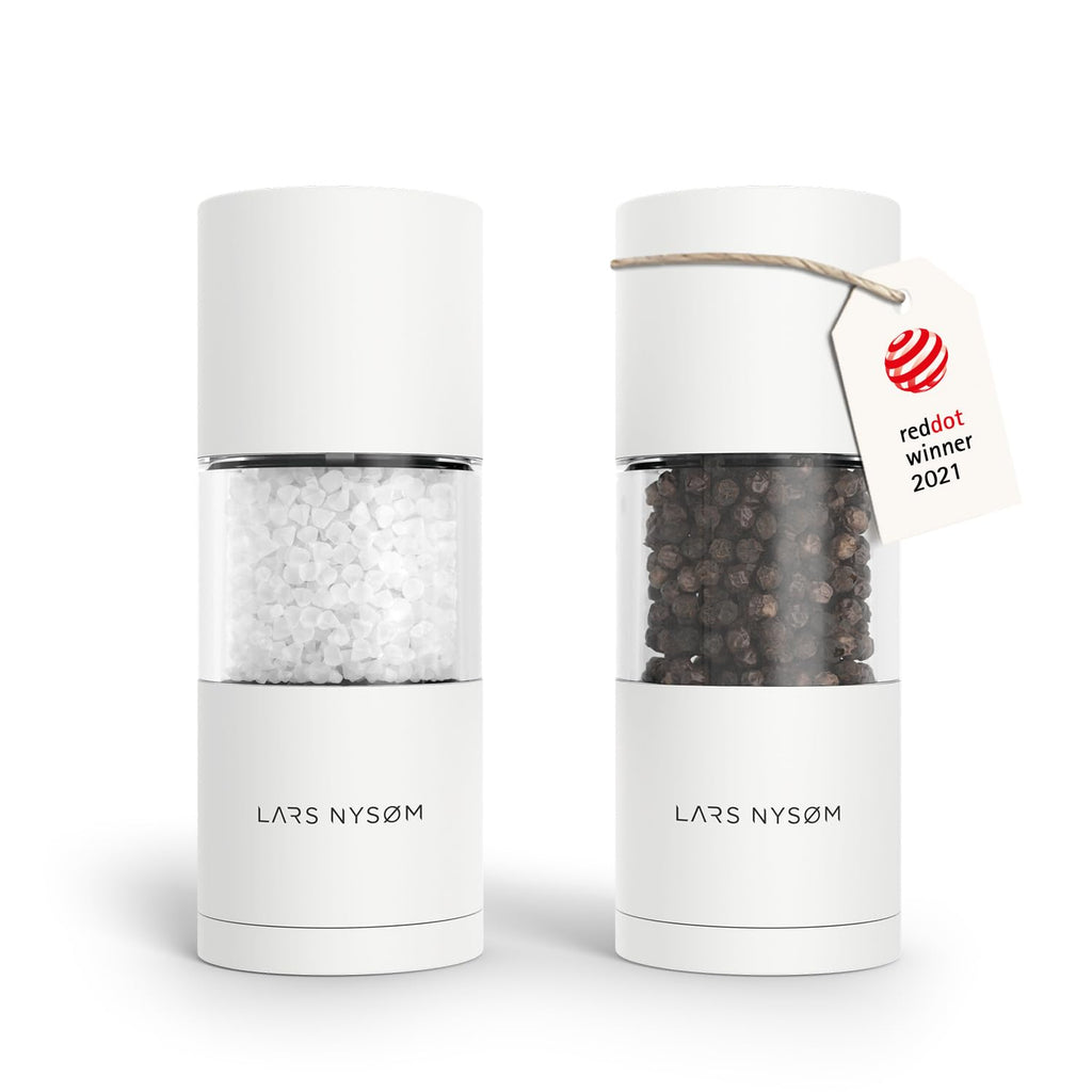 LARS NYSØM Salt and Pepper Mill Set – Manual Salt and Pepper Mill Mill Mill
