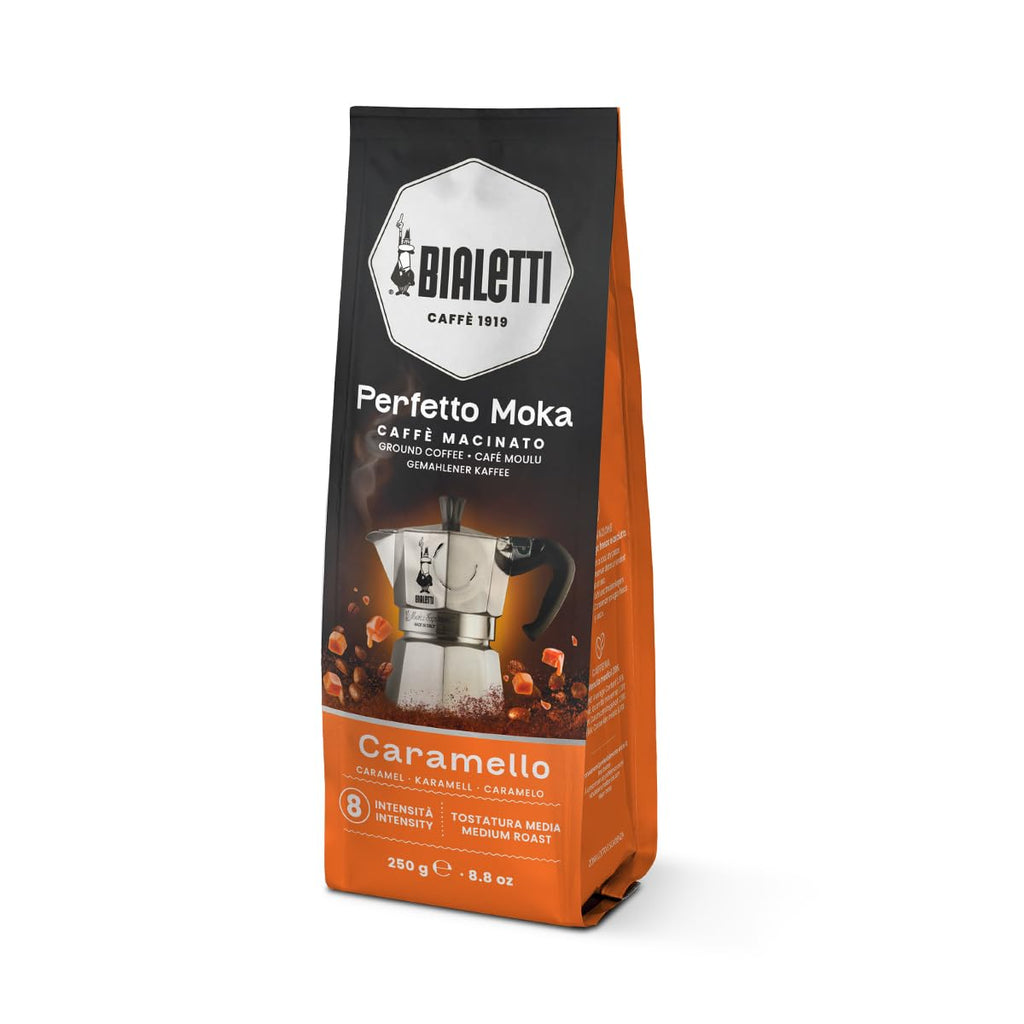 Bialetti Perfetto Moka Caffè Macinato, Gusto Nocciola - 1 x 250 gr