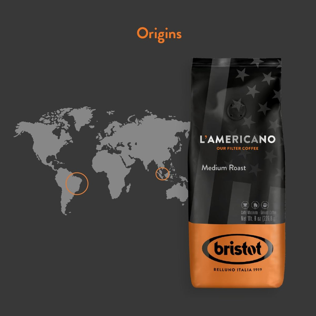 Bristot, Macinato per Filtro Americano Medium Roast - 904g