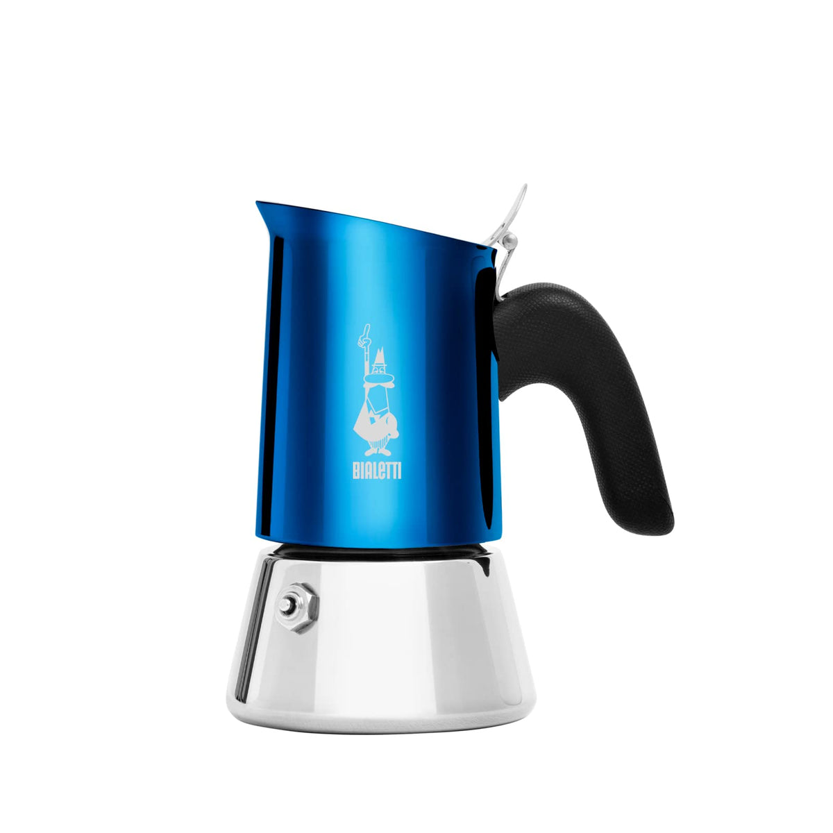 Bialetti Venus - Caffettiera ad induzione, Acciaio inossidabile, Adatta a tutti i tipi di piatti, 4 tazze da caffè (170 ml), Argento
