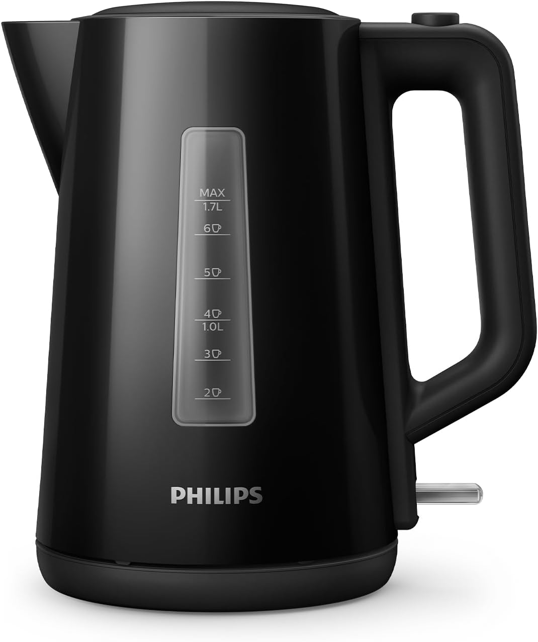 Philips Bollitore Elettrico 3000, 1,7 L, Ebollizione rapida, Nero