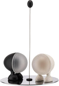 Alessi Lilliput ASG02 O Design Salt and Pepper Set, Black/White
