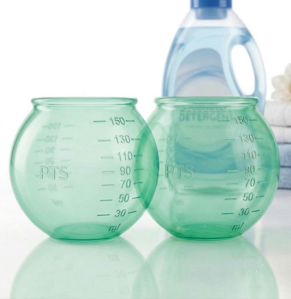 2 Ball Dosing Ball for Detergents, Ball Dispenser, Liquid Detergent, Washing Machine 100% Silicone, Saving for Powder and Liquid Detergents, Scratch-Resistant, Unique, (2 Balls Colour: Blue)