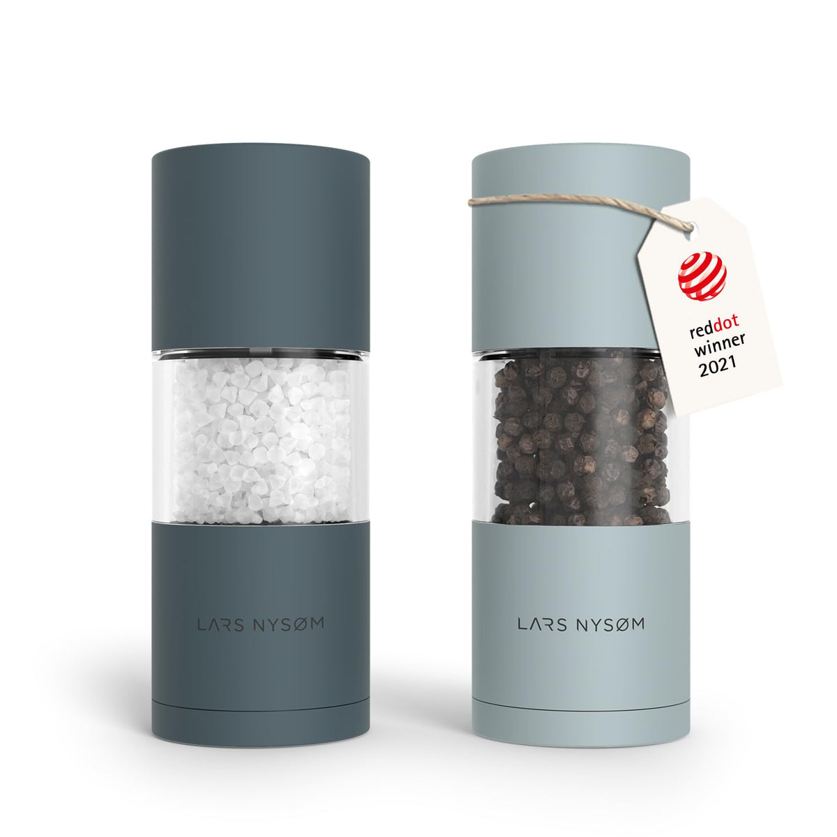LARS NYSØM Salt and Pepper Mill Set – Manual Salt and Pepper Mill Mill Mill