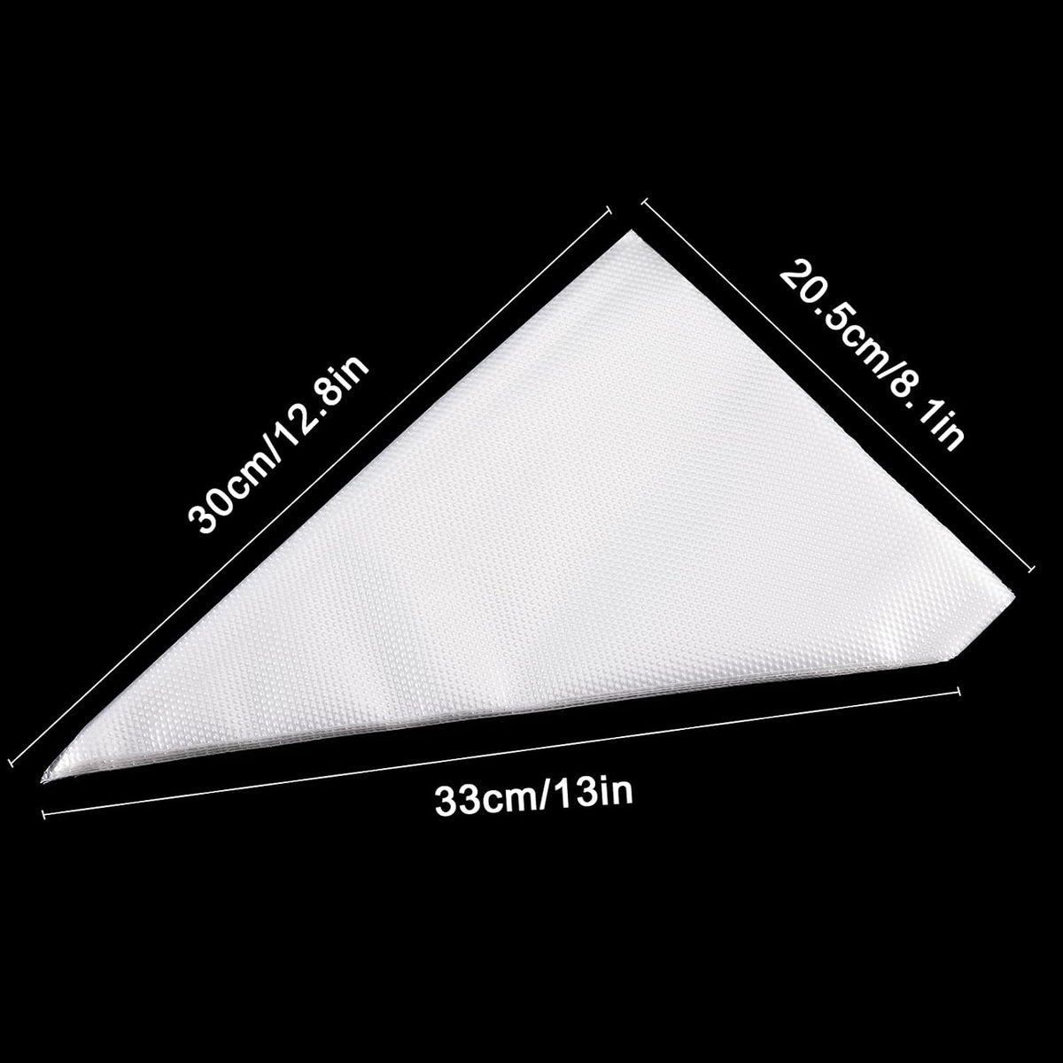 Carehabi Disposable Piping Bags, 100 Pieces Pastry Bags for Decorating Biscuit Cakes, Cake Decorating Bags (20 x 30 cm)