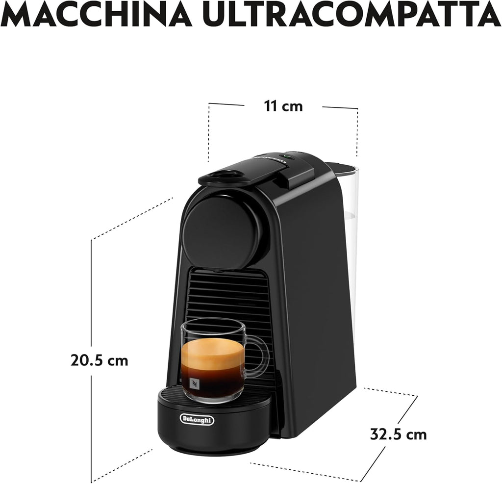 Nespresso Essenza Mini EN85.B, Macchina da Caffè DeLonghi, Nero