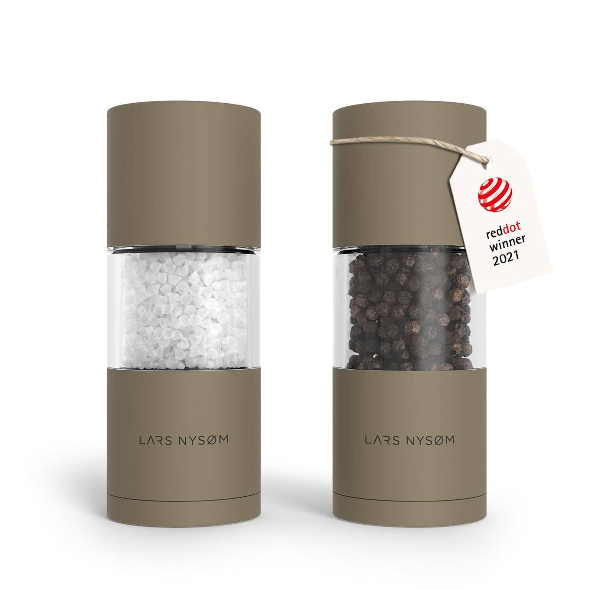 LARS NYSØM Salt and Pepper Mill Set – Manual Salt and Pepper Mill Mill Mill