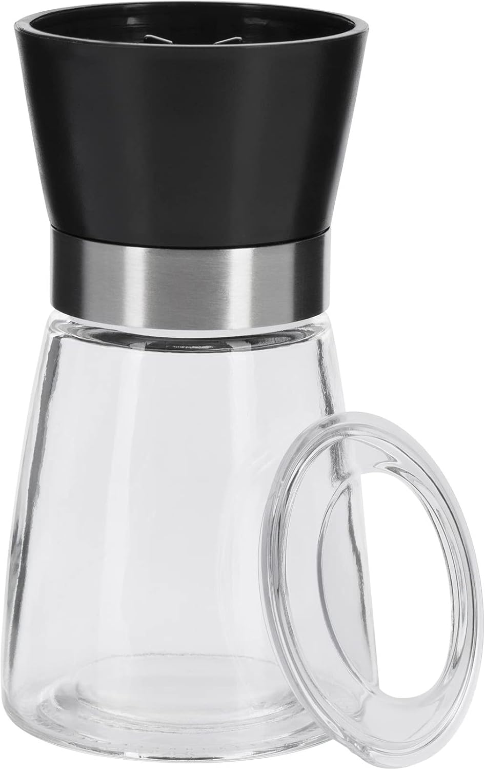 Westmark 63542260 Adjustable Ceramic Spice Grinder Glass/Plastic Black/Silver/Transparent
