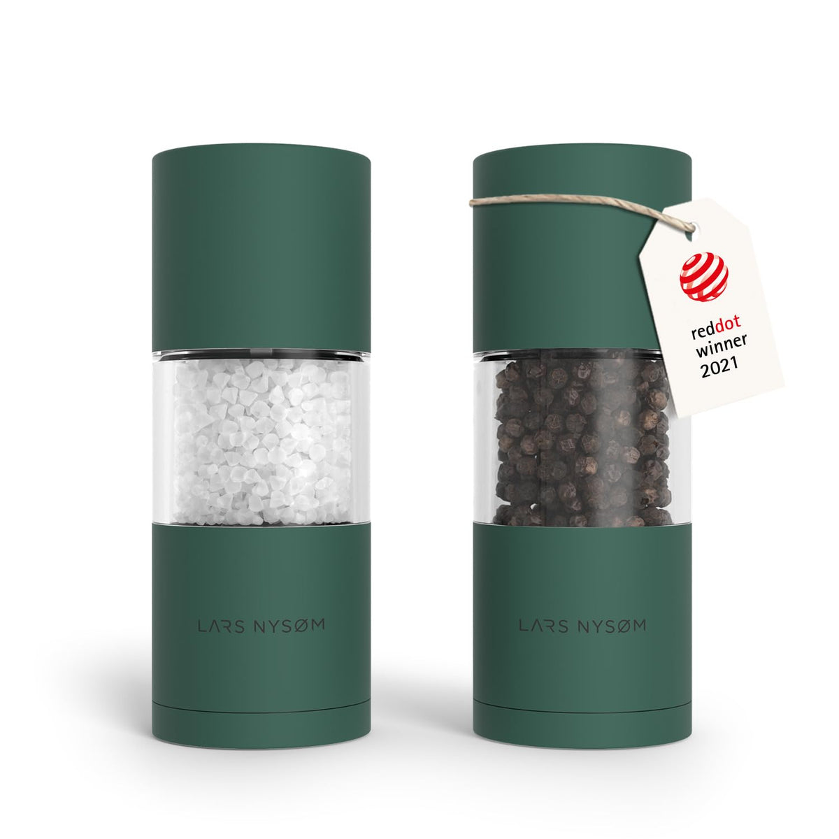 LARS NYSØM Salt and Pepper Mill Set – Manual Salt and Pepper Mill Mill Mill