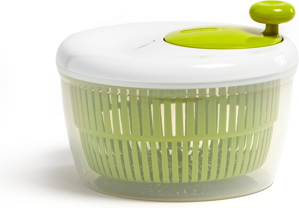 Moulinex Classic Centrifuga per insalata 5 L (5/7 peri), lavabile in lavastoviglie, Essa la insalata in modo semplice e veloce, pulsante stop, prodotto in Francia K1690104, prodotto in Francia