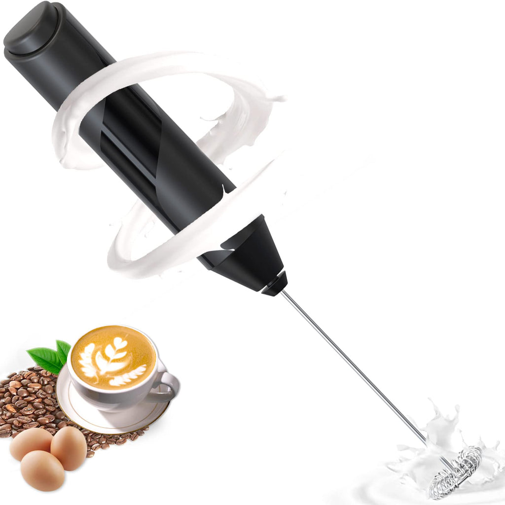 EBUYFIRE Electric Milk Frother, USB Rechargeable Electric Milk Frother, 3 Adjustable Speeds 2 Electric Whisks for Cappuccino, Caff