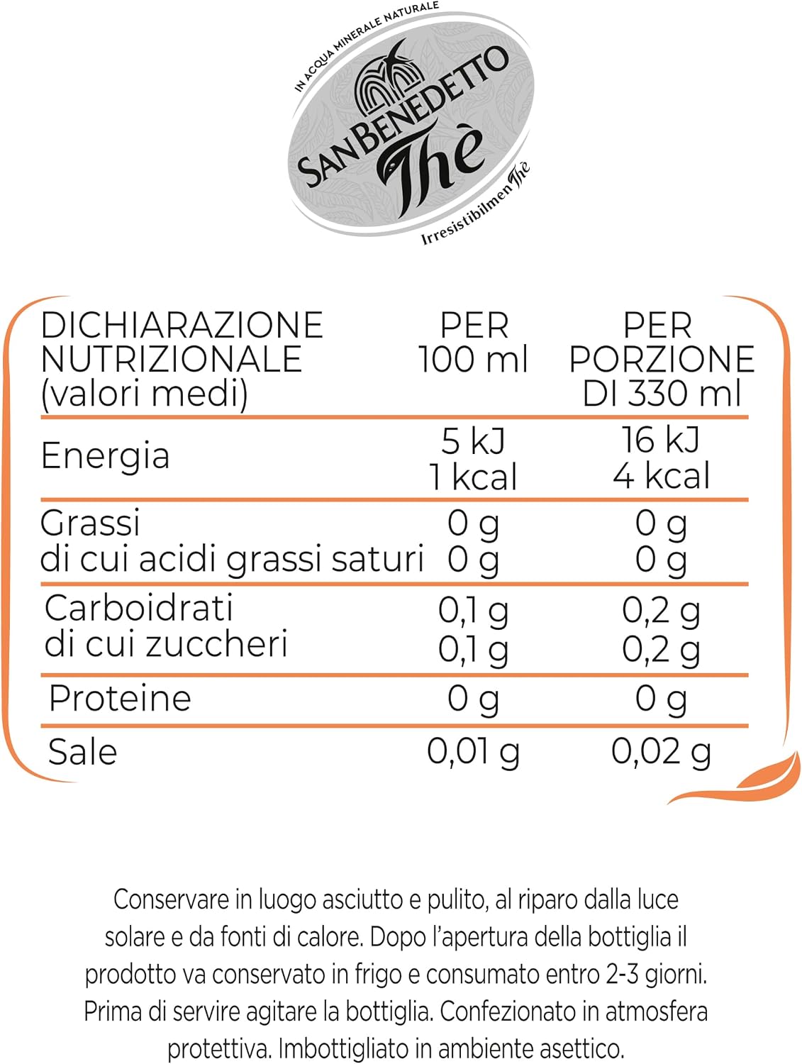 San Benedetto, Thè Freddo alla Pesca Zero, 6x1,5 l Bevanda Dissetante Analcolica, Gusto Fruttato, Tappo Click, Senza Zuccheri, Conservanti e Coloranti