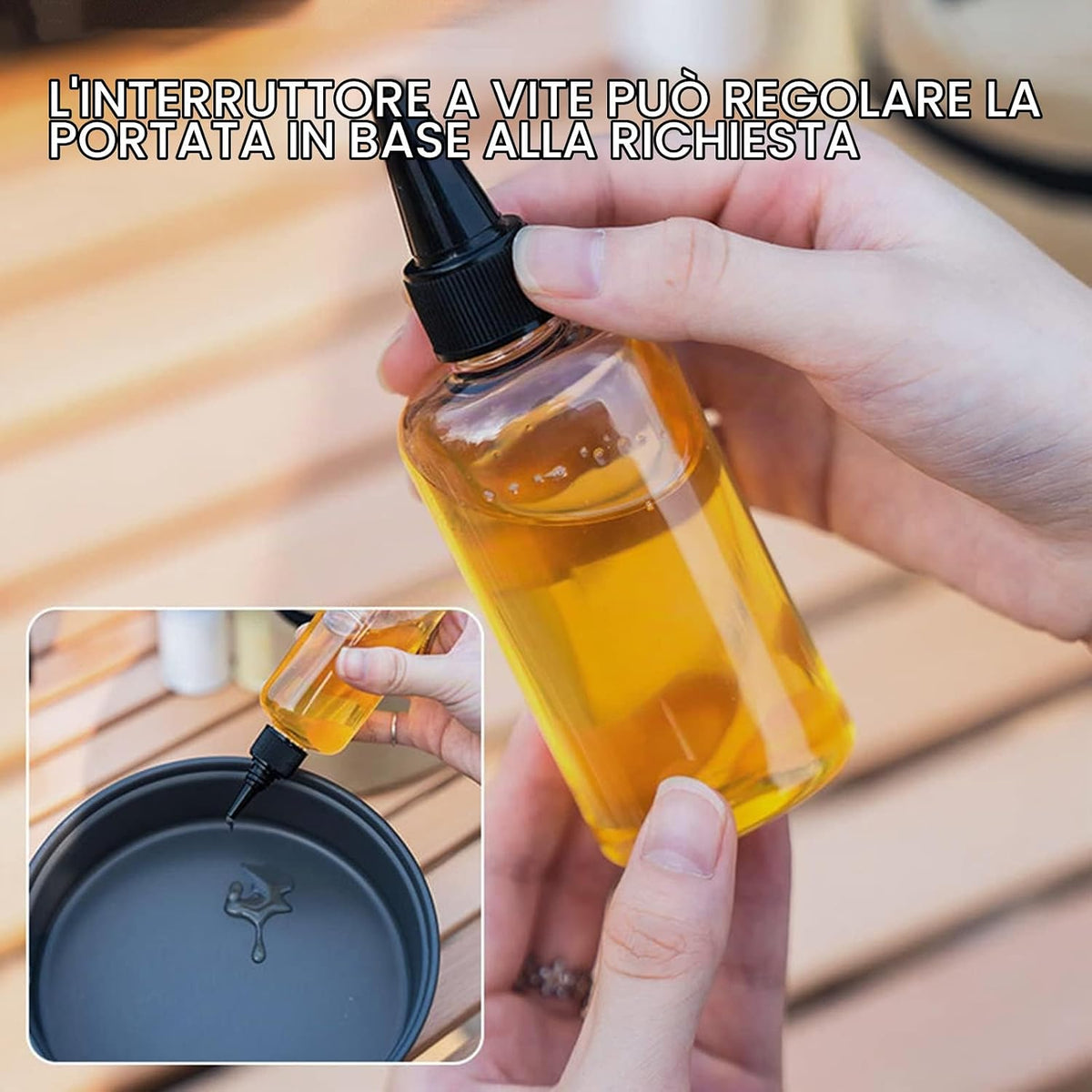 RoseFlower 6 x Portable Bottle of Holder Conditioning, Salt Oil Holder for Outdoor Travel, Spice Jar, Transparent Seasoning and Vinegar Bottle Container for Transportation Travel, Camping