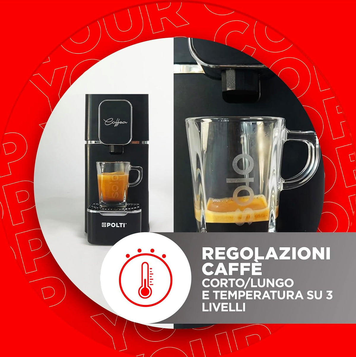 Polti Coffea S15B 44 mm E.S.E. Espresso Coffee Maker