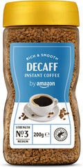 by Amazon Granulo Caffè solubile decaffeinato Gold, Tostatura media - Certificato Rainforest Alliance, 200g