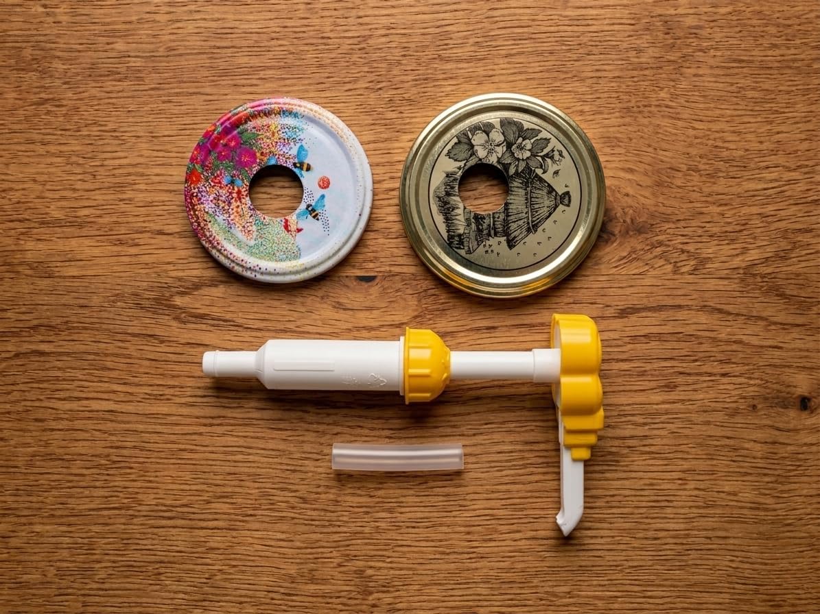 Fiore DOSAMIELE Dispenser in Kit for Honey Certified Italian Quality