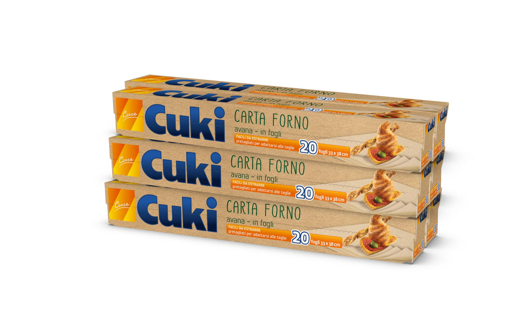 Cuki Carta Forno Avana, 33 X 38cm, 1 Confezione da 20 Fogli