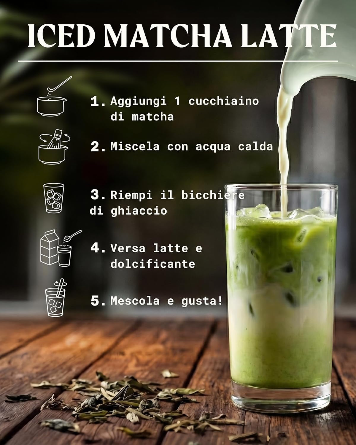 NaturaleBio Matcha Premium Giapponese Bio in Polvere con L-Teanina