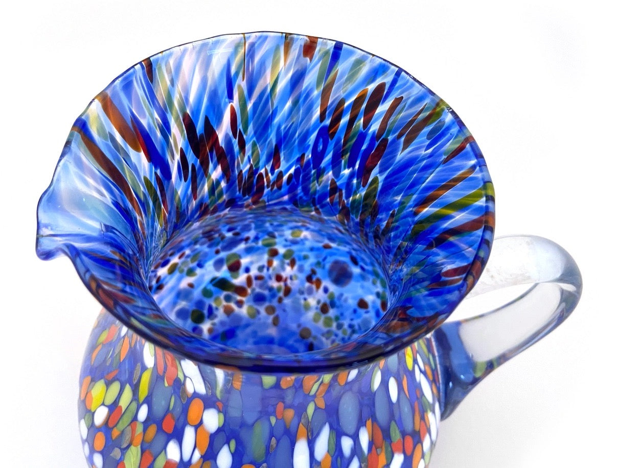 Caraffa in vetro soffiato di Murano