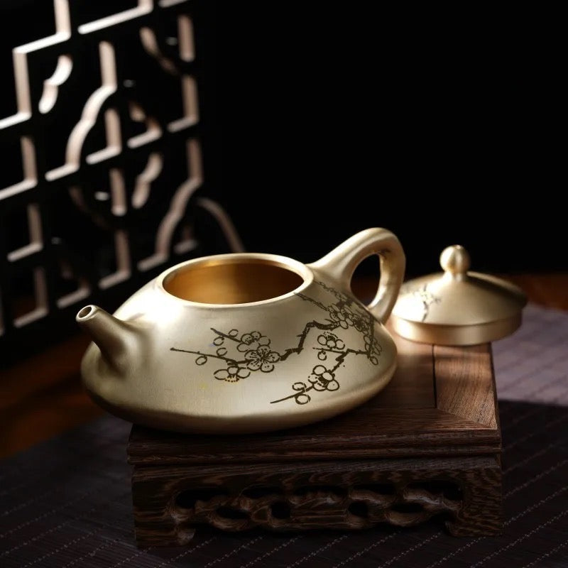 Teiera in Ghisa Giapponese Decorata – Elegante Teiera per Tè - Infusée