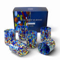 Bicchieri Cilindro Classic  “I Colori di Murano” Tesori da Collezione