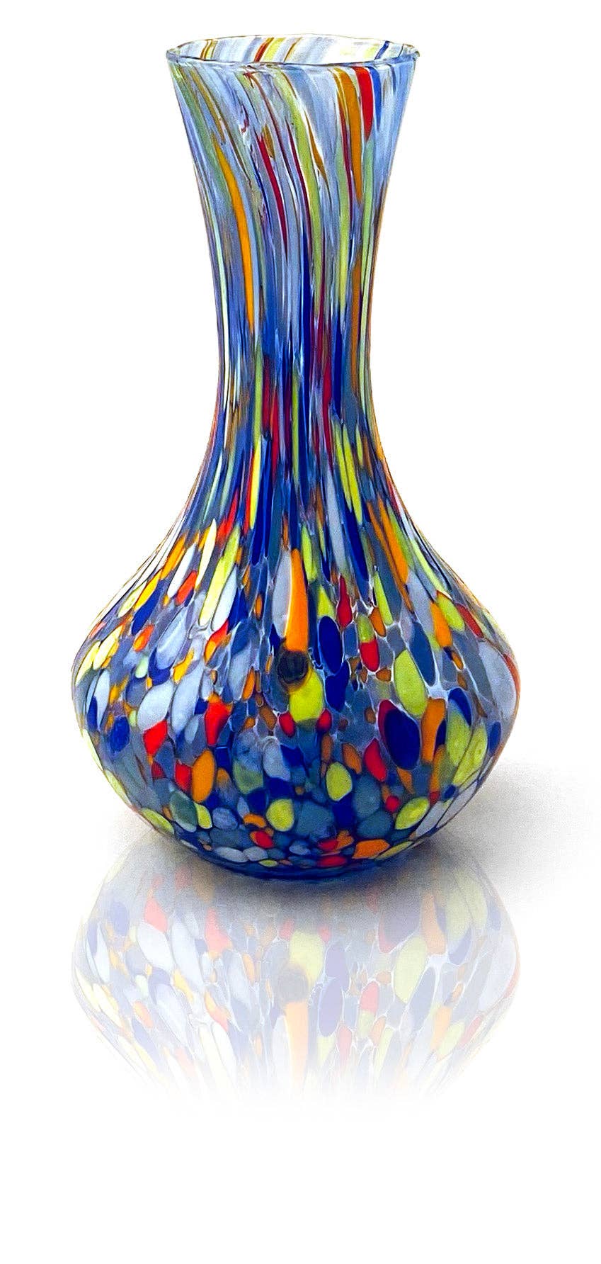 1 Vaso Grande in Vetro di Murano Classico Soffiato e Lavorato a Mano 