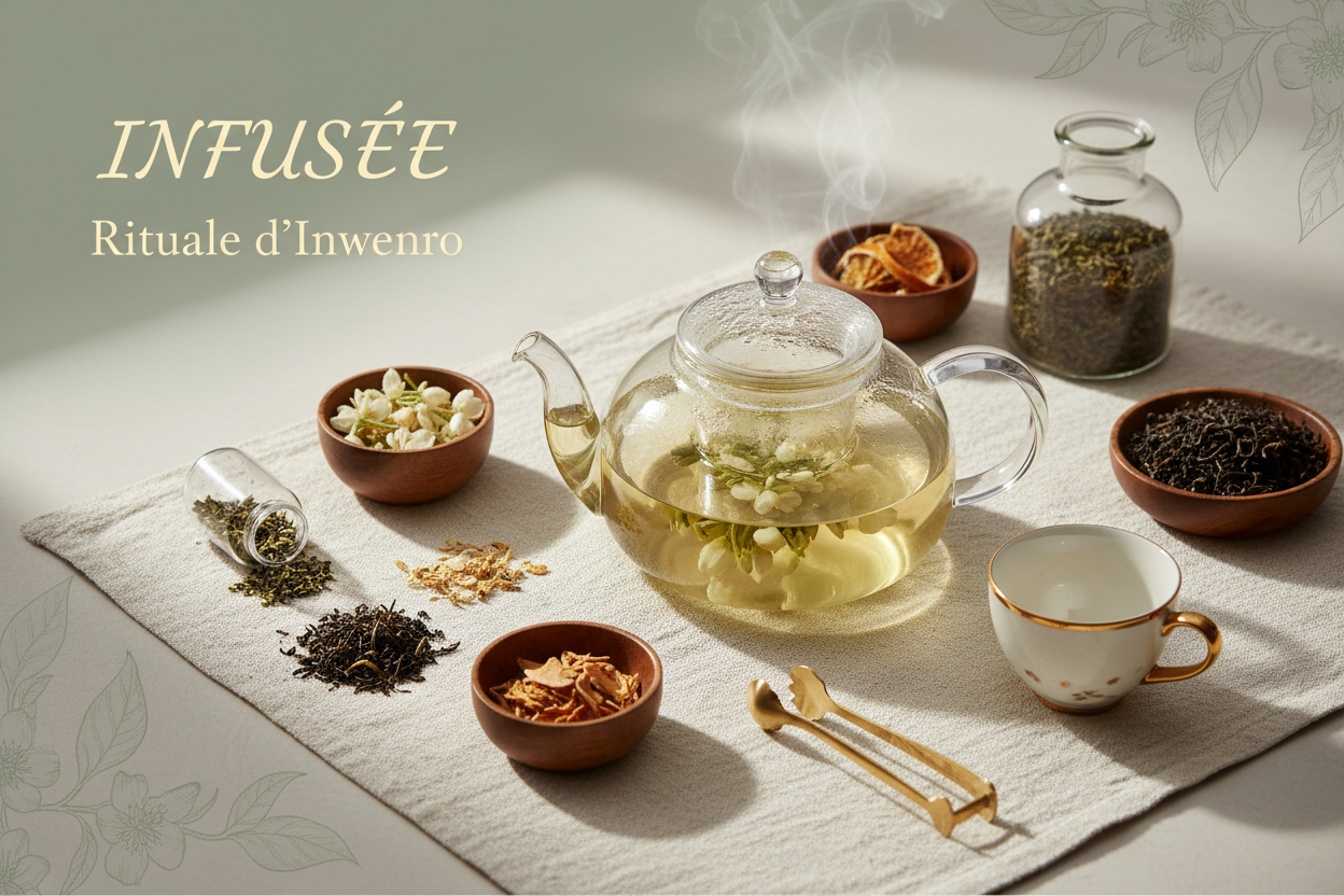 Banner promozionale Gift Box Ritual INFUSÉE con tè verde al gelsomino e Earl Grey